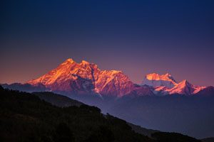 Himalaya peaks in Nepal