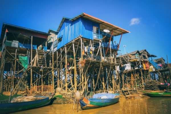Stilt houses at Kom Pong Phluk