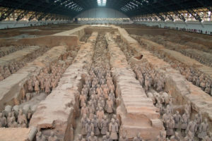 The Terracotta Army in Xi'an, China.