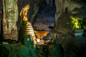 Buddha image inside the cave