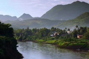 Villages along the Mekong River