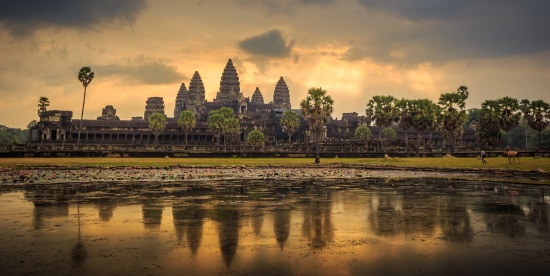 Angkor Wat Temple at dusk