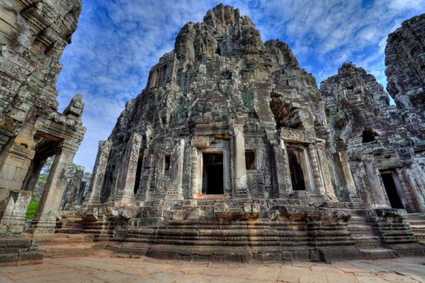 Bayon Temple at Angkor Thom Ancient Town Cambodia -- Vietnam Cambodia 12 Days Highlights Tour