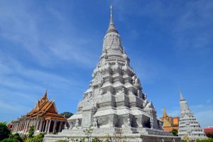 Closeup view of Silver Pagoda in Phnom Penh -- 18-Day Vietnam and Cambodia With Sapa Tour
