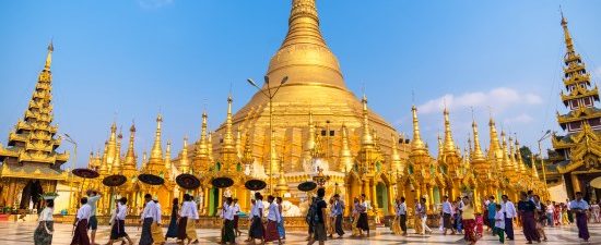 Ordination Ceremony at Shwedagon Pagoda - 13 Days Burma Highlights Tour Angkor Ancient Stone City