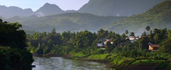 Village along the Mekong River - 24 Days Best Thailand Laos Burma Ngapali Beach