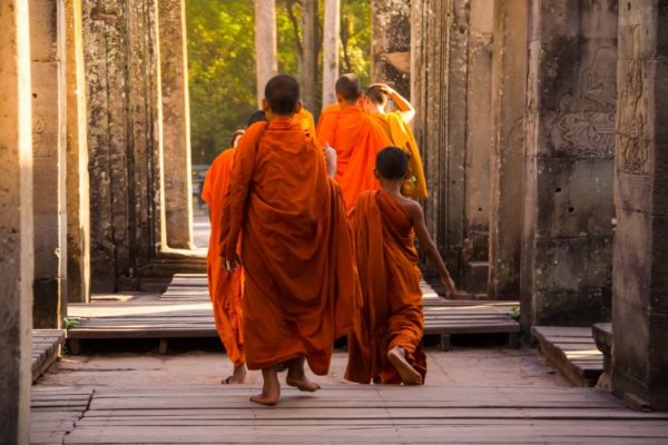 Monks at Bayon Temple