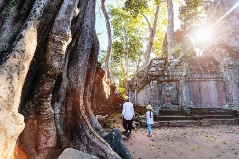 the ancient temple of Ta Prohm