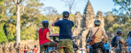 South gate of Angkor Thom - 17 Days Thailand Cambodia Luxury Tour Biking Culinary Class