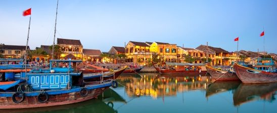 The port of Hoi An Ancient Town - 14 Days Family Adventure South North Vietnam
