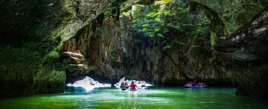 Kayaking in the Sea Caves - 15 Days Thailand Safari Tropical Island Paradises