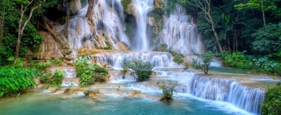 Kuang Si Waterfalls - 20 Days Thailand Laos Luxury Trip Phuket Tropical Island