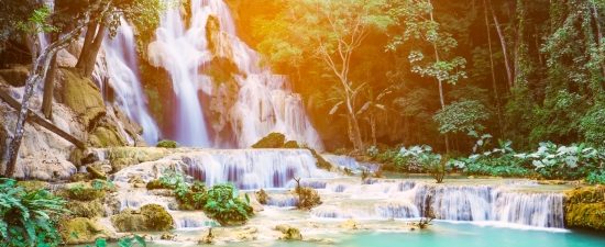 Kuang Si Waterfall - 16 Days Cultural Highlights Thailand Laos Cambodia