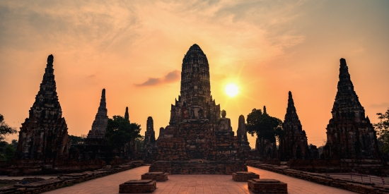 Old Temple Wat Chaiwatthanaram of Ayutthaya