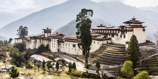 The beautiful dzong of Trongsa