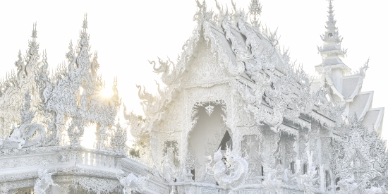 Wat Rong Khun, known as the White Temple